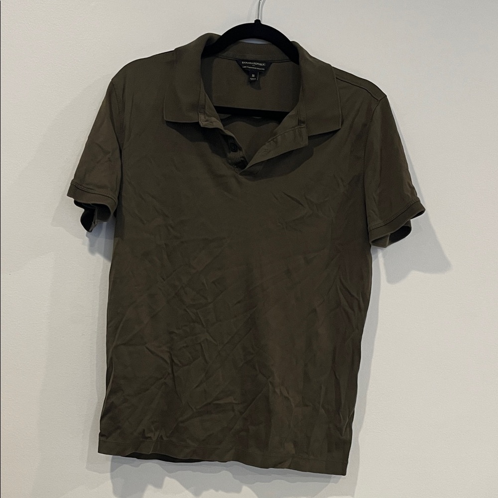 Banana Republic Dark Olive Polo Shirt